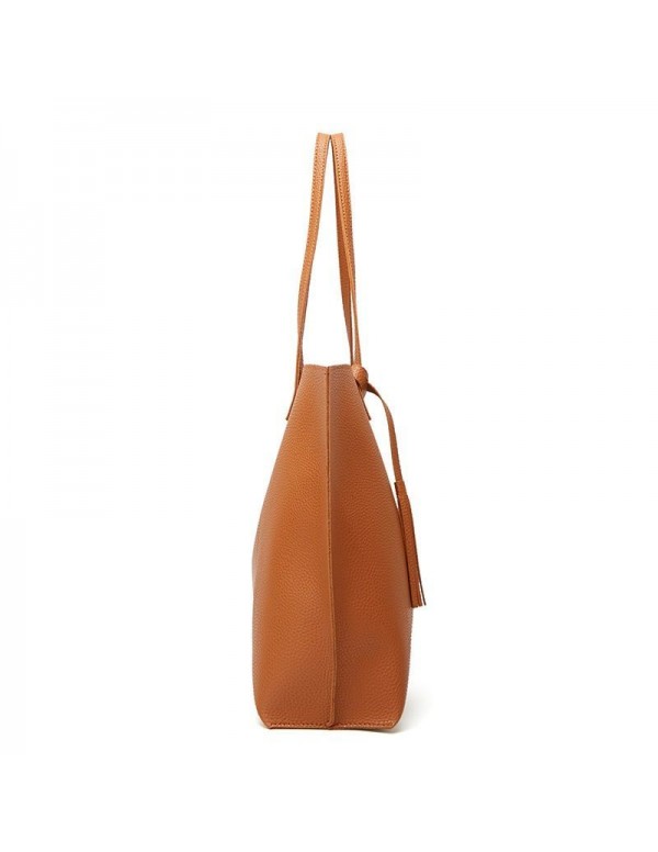 Factory direct sale 2020 new women's shoulder bag fashion tassel Tote Bag Korean lychee pattern women's bag cross border
