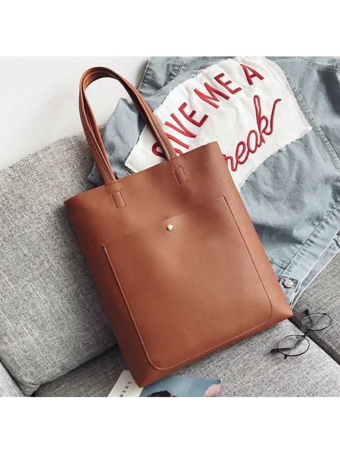 One shoulder bag women 2018 new leisure trend big bag Korean version simple large capacity tote bag women wholesale
