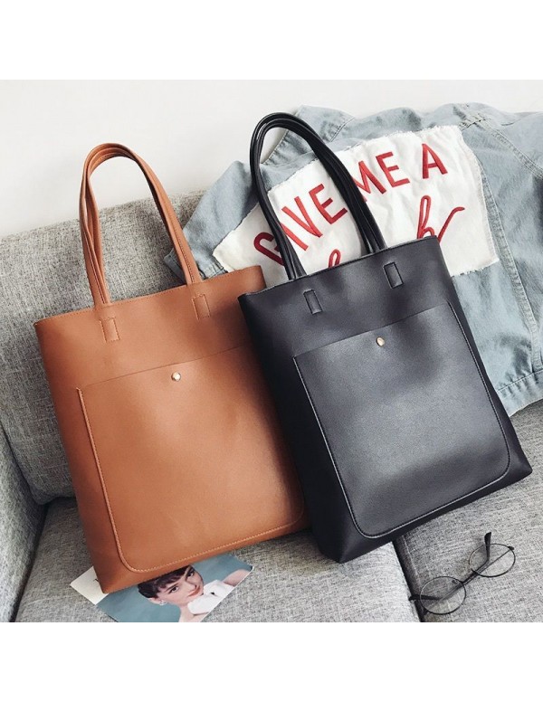 One shoulder bag women 2018 new leisure trend big bag Korean version simple large capacity tote bag women wholesale
