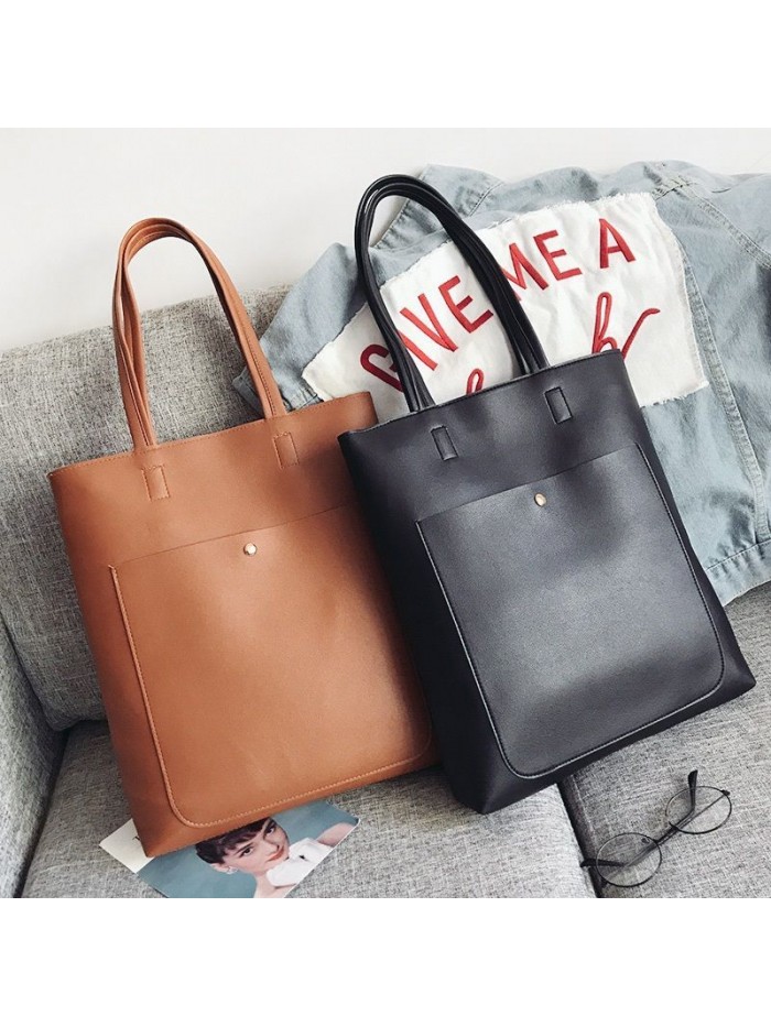 One shoulder bag women 2018 new leisure trend big bag Korean version simple large capacity tote bag women wholesale
