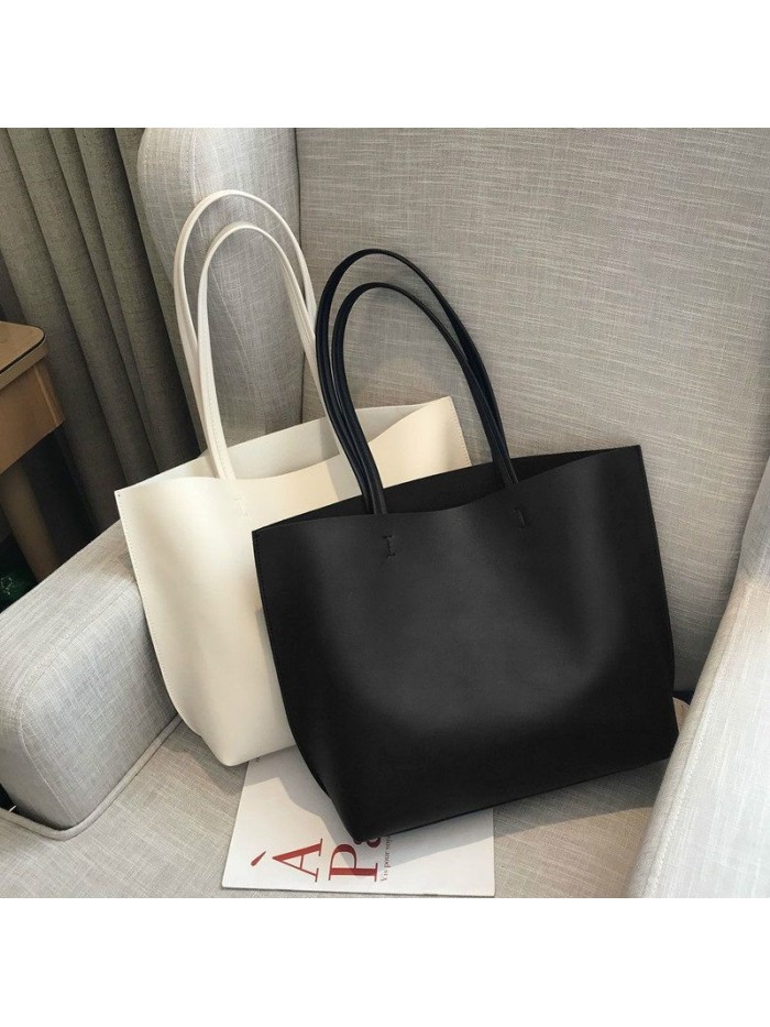 Big bag for women 2020 new fashion Korean one shoulder bag large capacity simple tote bag for students
