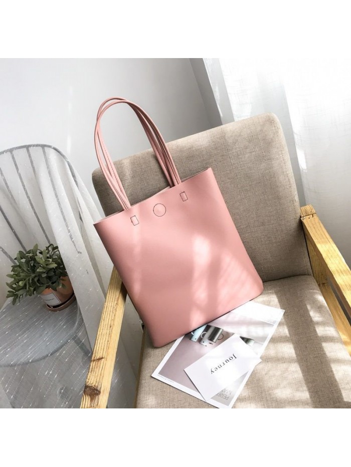 Fashion women's bag 2020 new Korean soft leather tote bag for students

