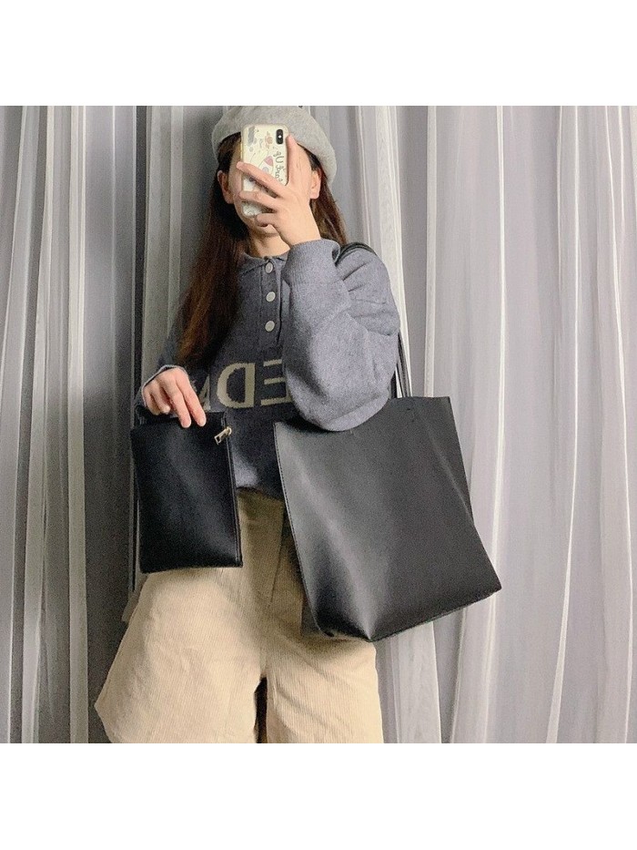 Big bag for women 2020 new fashion Korean one shoulder bag large capacity simple tote bag for students
