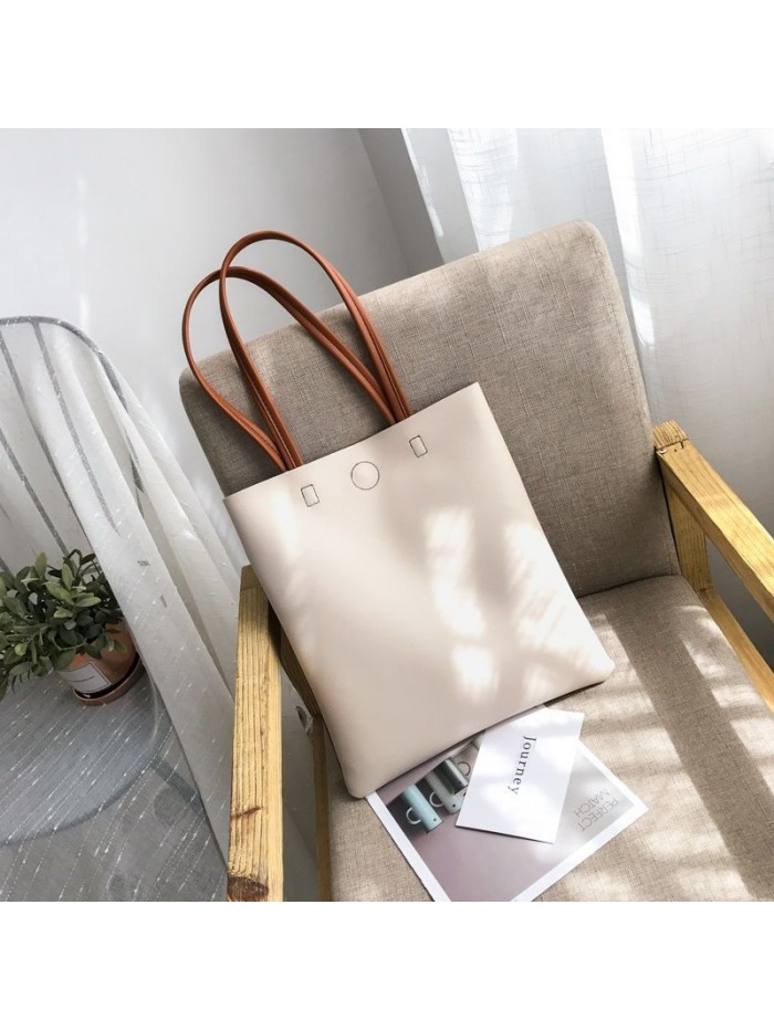 Fashion women's bag 2020 new Korean soft leather tote bag for students
