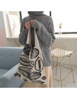 Korean version versatile canvas bag leis...