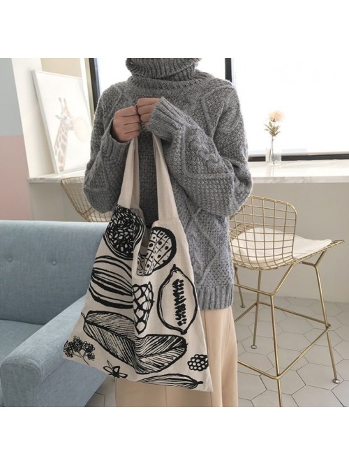 Korean version versatile canvas bag leisure cloth ...