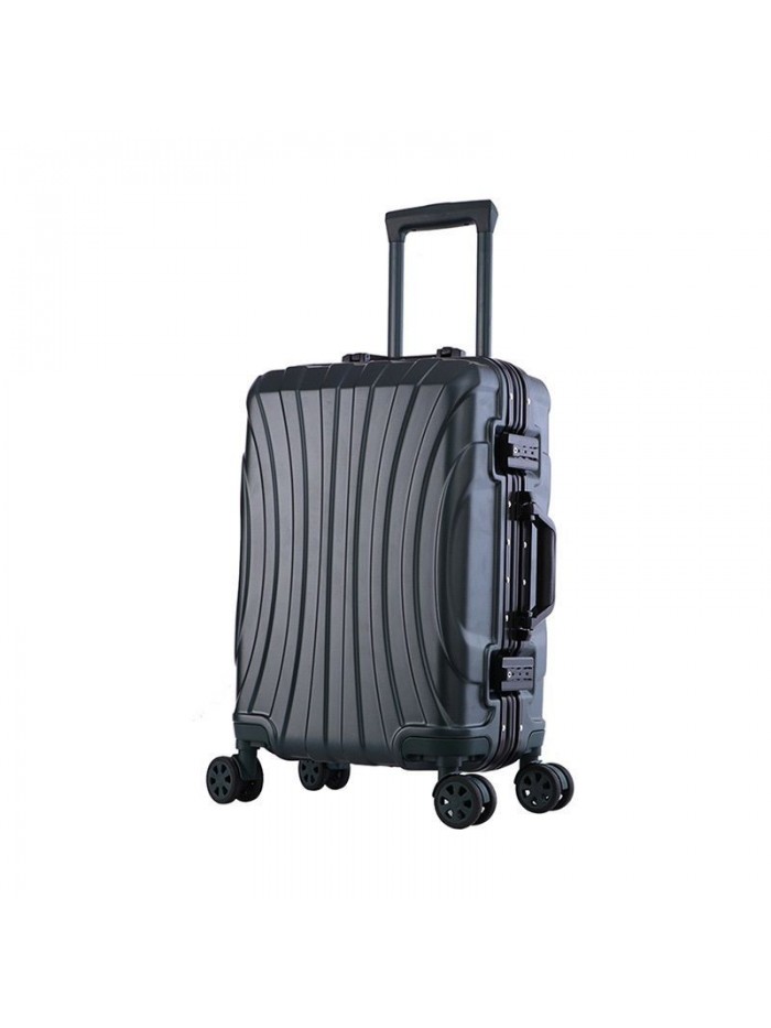 Net red ins suitcase trolley case 20 men's and women's universal wheel suitcase Korean aluminum frame password leather case 24 