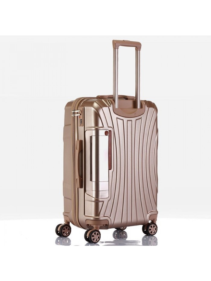 Net red ins suitcase trolley case 20 men's and women's universal wheel suitcase Korean aluminum frame password leather case 24 