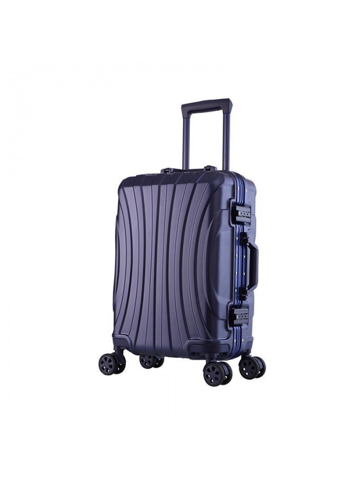 Net red ins suitcase trolley case 20 men's and women's universal wheel suitcase Korean aluminum frame password leather case 24 